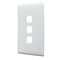 Linea - Coverplate 3 gang white