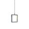 HPM Pendi 7W LED Warm White Square Pendant Light Polished Silver