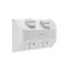 AQUA Life 10A IP53 Weatherproof Shallow Mount Double Powerpoint Limestone Grey