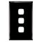 EXCEL - 3 Gang Switch Coverplate Only - Black