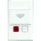 Excel - Hospitality keytag switch 10A independent. switch 2 x 20A 240V a.c. white