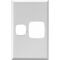 EXCEL - Single vertical powerpoint coverplate only - Gloss White