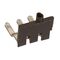 Viking3 - equipotential bridging accessory comb for 3 level screw terminal blocks brown for 12 blocks with 5mm pitch