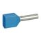 Starfix - ferrule with insulating flange double - individual 2 x 0.75mm² 15mm long blue pack of 500
