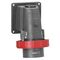 HYPRA - IEC industrial IP66/67 surface appliance inlet 3P+E 415V a.c. 32A grey