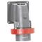 HYPRA - IEC industrial surface appliance inlet - IP66/67 - 3P+N+E 415V a.c. 16A grey