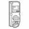 HYPRA - IEC industrial MCB protected outlet IP66/67 3P+E combination switched socket /McB 3P+E 415V a.c. 16A grey
