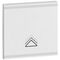 Arteor - MyHOME - Square key cover BUS/SCS - dimmer symbol - 2 modules - white