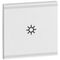 Arteor - MyHOME - Square key cover BUS/SCS - light symbol - 2 modules - white