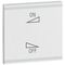 Arteor - MyHOME - Square key cover BUS/SCS - regulation symbol - 2 modules - white
