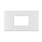 ARTEOR 3 Module Standard Shaver Coverplate White