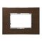 ARTEOR Square 3 Module Horizontal Coverplate Wenge Wood