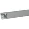 Transcab - Cable grey duct with cover - 2 metre length 100x80mm 2m 12.5mm finger DIN pitch with cover grey