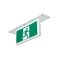 Securit Axiom LED Recessed 4W Emergency Exit Sign - Single Sided Running Man STRAIGHT