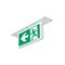 Securit Axiom LED Recessed 4W Emergency Exit Sign - Single Sided Running Man LEFT