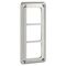 Soliroc Horizontal Coverplate 3 Gang 110x224x13mm Metal Silver