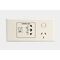 HPM Standard 20Va Single Power Point with Shaver Outlet White