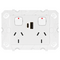Arteor Double Powerpoint with Type A+C 15W USB Charger Mechanism White