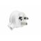 HPM 10A 3 Pins Side Entry Plug Top White