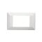 Como - Horizontal coverplate horizontal 2 gang white