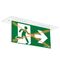 Dynamex LED Recessed Exit Sign - single sided running man right with lithium battery - Galaxy*
