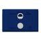Excel Life - Medical - Common plate - Horizontal RCD plate 10mA - with power available - antimicrobial & chemical resistant RCD switch with circuit ID - blue