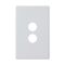 Excel Life Switch Coverplate 2 Gang Gloss White