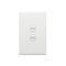Excel Life 16AX 2 Way Single Pole Double Throw Vertical Rocker Switch 2 Gang Matt White