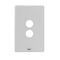 Excel Life Switch Coverplate 2 Gang Ice