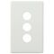 Excel Life Switch Coverplate 3 Gang Gloss White