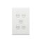 Excel Life 16A 2 Way Single Pole Double Throw Vertical Rocker Switch 5 Gang Matt White