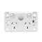 HPM VIVO 10A Double Power Point Grid & Mech with Extra Function Hole White