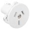 HPM 10A Flush 1.0mm Panel Mounting Plug Base White
