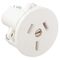 HPM 10A 3 Pins Plug Base for 2.5mm Panels White