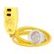 HPM Heavy Duty 10A Lead with Inline RCD Safety Switch 1.6m Yellow