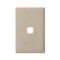 Linea - Coverplate 1 gang soft touch light grey