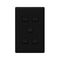 Linea - Vertical rocker switch - Single Pole Double Throw - 5 gang 2 way 240V a.c. black
