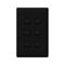 Linea - Vertical rocker switch - Single Pole Double Throw - 6 gang 2 way 240V a.c. black