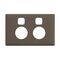 Linea Powerpoint coverplate 2 gang with extra safety wet elephant
