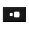 Linea - Powerpoint coverplate 1 gang black