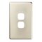 EXCEL - 2 Gang Switch Coverplate only - Stainless Steel