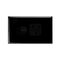 EXCEL - Single powerpoint with internal safety shutters horizontal -  High Gloss Black