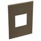 ARTEOR Square 2 Module Vertical Coverplate Dark Bronze