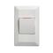 Como - Vertical Single Pole Double Throw - rocker Switch 1 gang 10A 240V a.c. with red line white