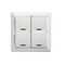 Como - Vertical switch 4 gang 10A 240V a.c. with neon white