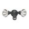 Nelson PAR38 300W Incandescent Outdoor Twin Floodlight with PIR Sensor Manual Override Black