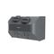 AQUA Life 10A IP53 Weatherproof Surface Mount Double Powerpoint with 2 Terminal Sets Cement Grey