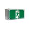 Weatherproof 32m LED Exit sign - single sided running man straight with NiMh battery - DALI