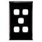 Excel - Grid & plate For 770 series mechanisms - 5 gang gloss black
