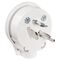 HPM 32A 3 Pins U-Shaped Earth Side Entry Plug Top White